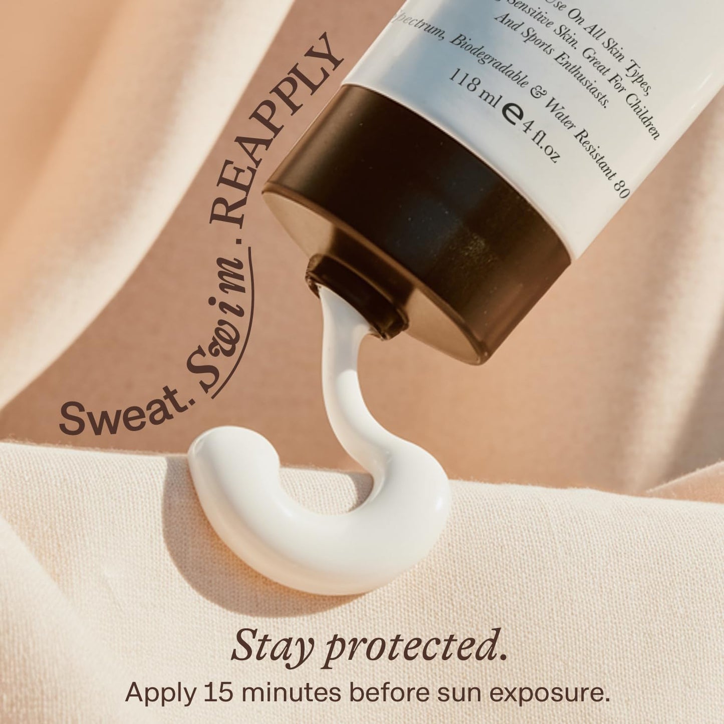 Mineral Sunscreen SPF 25 – USA Made Zinc Oxide Baby & Kids Sunscreen, Reef-Friendly 100% Natural & Organic Ingredients, Lightweight & Fast-Absorbing Lotion for All Skin Types