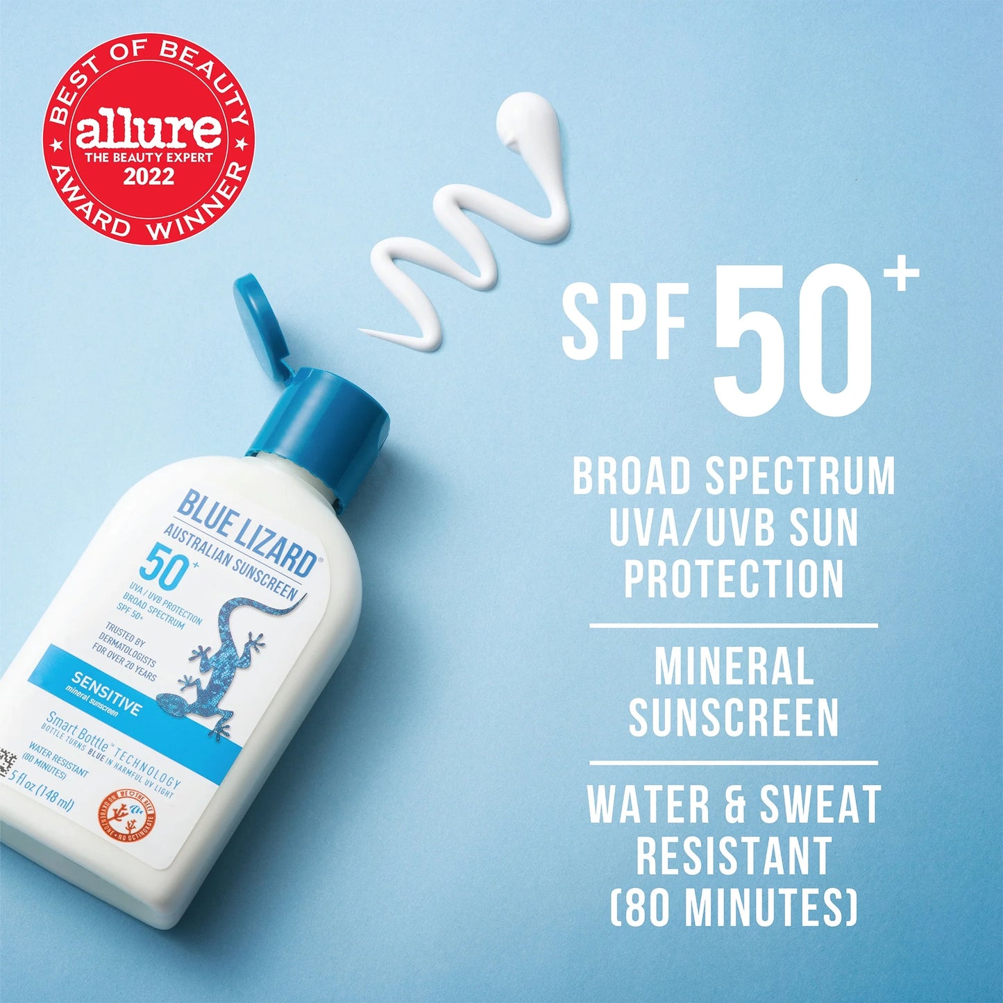 Sensitive SPF 50 Mineral Sunscreen Lotion, Broad Spectrum, All Ages, 5 Fl Oz
