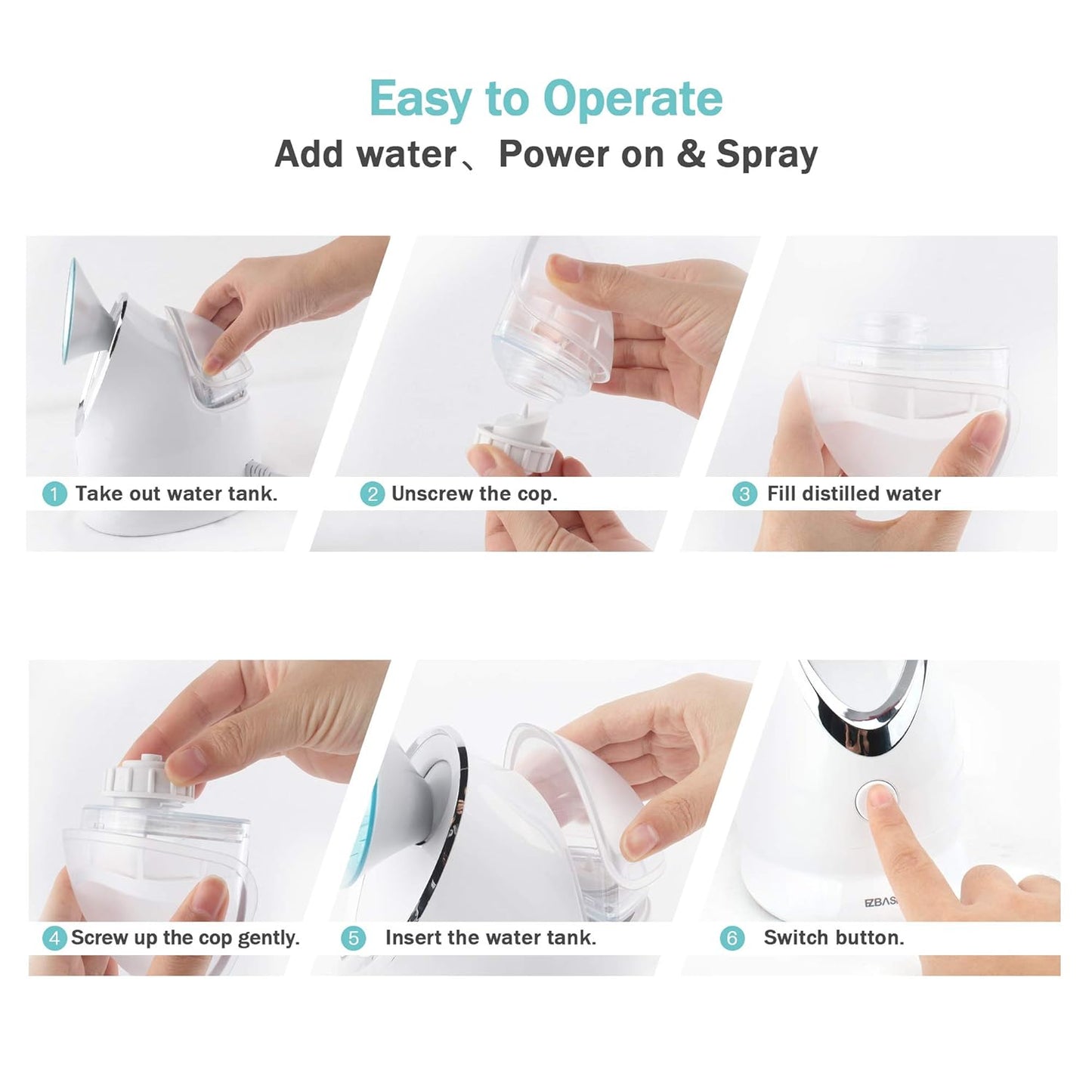 Facial Cleansing Brush + Facial Steamer Bundle – Dual-Device Skincare Set for Deep Cleaning & Hydration