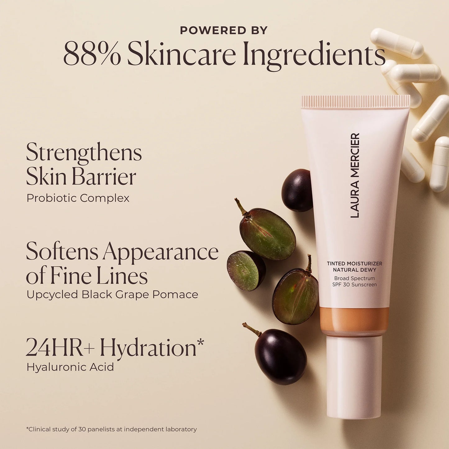 Tinted Moisturizer Natural Dewy SPF 30 – Sheer Coverage, Hydrating Broad Spectrum Protection