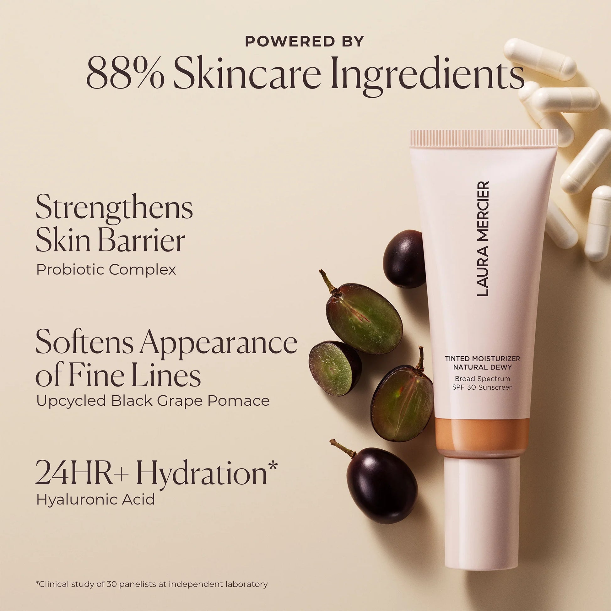 Tinted Moisturizer Natural Dewy SPF 30 – Sheer Coverage, Hydrating Broad Spectrum Protection