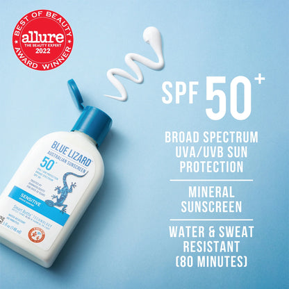 Sensitive SPF 50 Mineral Sunscreen Lotion, Broad Spectrum, All Ages, 5 Fl Oz
