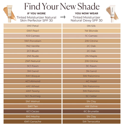 Tinted Moisturizer Natural Dewy SPF 30 – Sheer Coverage, Hydrating Broad Spectrum Protection